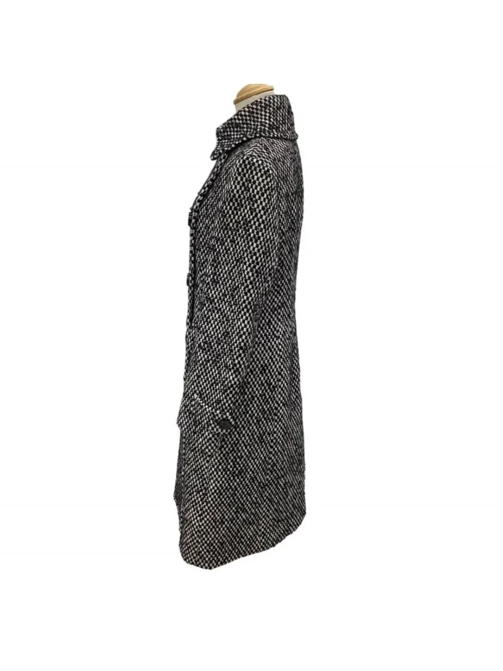 Max Mara Coat White Black 42
